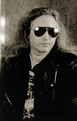 Monochrome photo of Jim Steinman