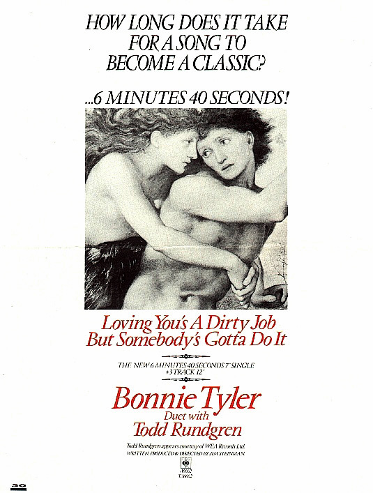 Bonnie Tyler - Loving You's A Dirty Job - ad