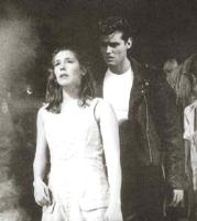 Amos (Dean Collinson) looks at Swallow (Lottie Mayor)