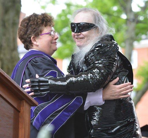 Jim with Amherst President 'Biddy' Martin