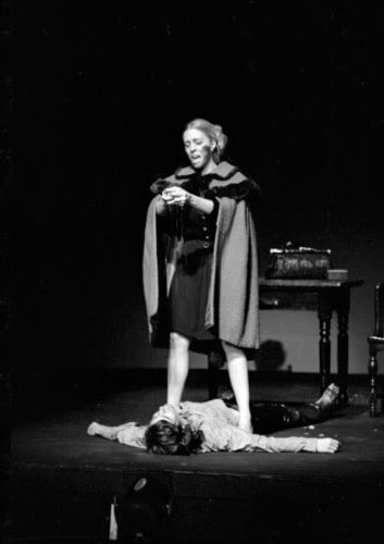 Sarah Harris as Emily - as the Draft Board lady - in Jim Steinman's The Dream Engine, 1969
