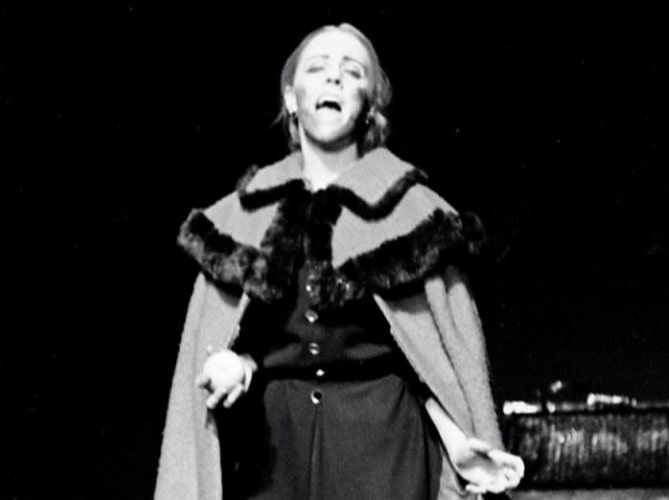 Sarah Harris as Emily - as the Draft Board lady - in Jim Steinman's The Dream Engine, 1969