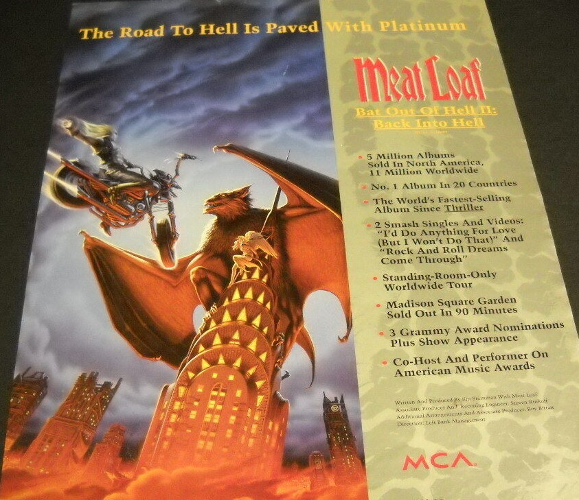 Bat Out Of Hell II - platinum record