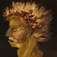 detail from Fire by Giuseppe Arcimboldo