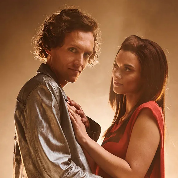 Glenn Adamson and Katie Tonkinson as Strat and Raven in Bat Out Of Hell, 2024