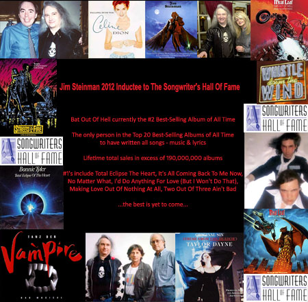 collage celebrating Jim's induction to the Songwriter's Hall Of Fame